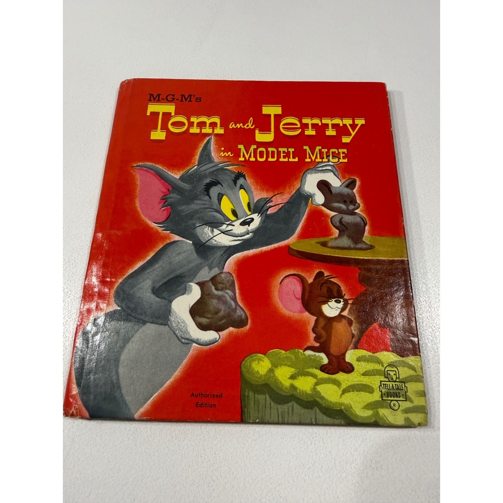 Vintage 1951 Tom and Jerry in Model Mice Whitman Tell-A-Tale Book MGM Cartoons